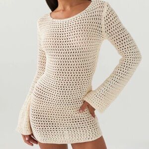 SOLD/NOT FOR SALE NWT Peppermayo Crochet Mini Dress Open Back Small/Medium